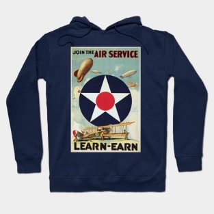 WW2 Vintage Air Force Poster Hoodie